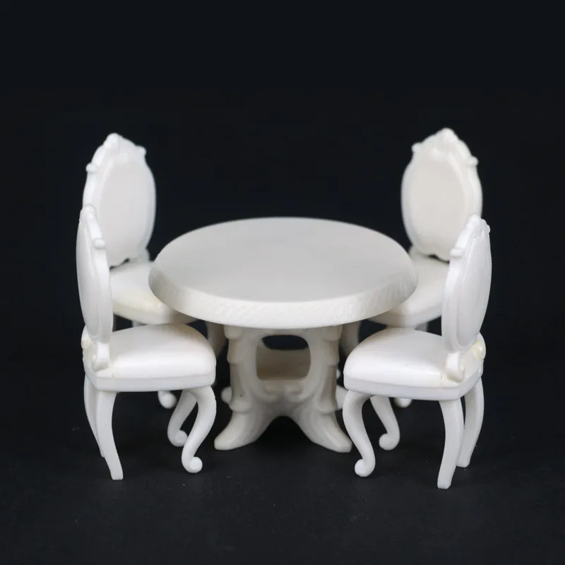 1:20,1:25 scale plastic round&square model dining table&chairs for architecture model furniture