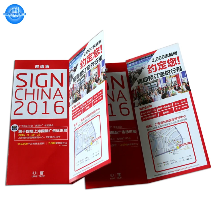 Custom full color printing brochure and leaflet printing