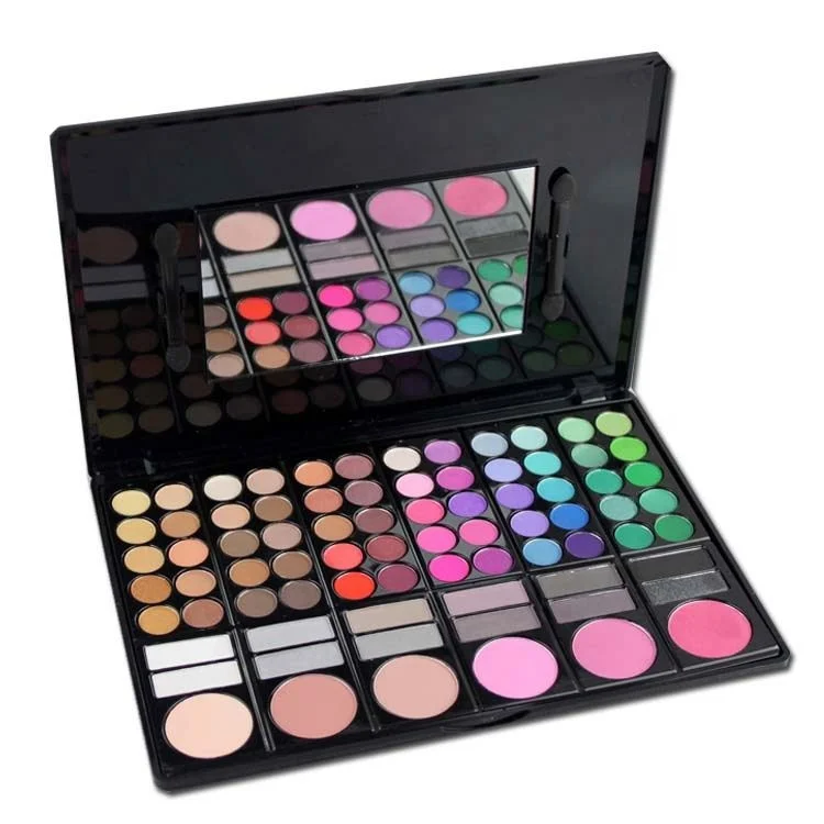 Popular 78 Multi Colored Makeup Eyeshadow Palette Set Professional Beauty Cosmetics Shimmer Matte Eyeshadow Palette