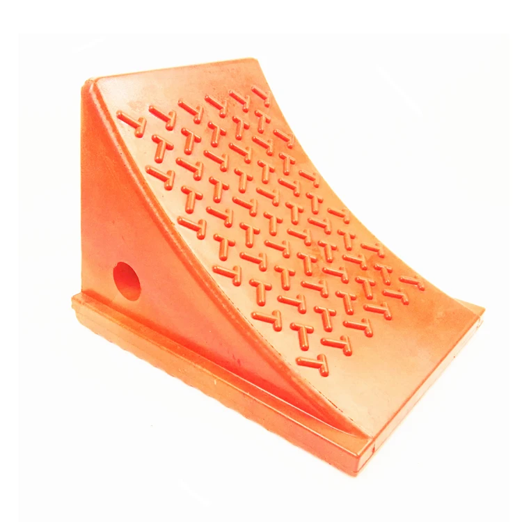 Truck wheel chock with PU filling foam, car wheel chock holder