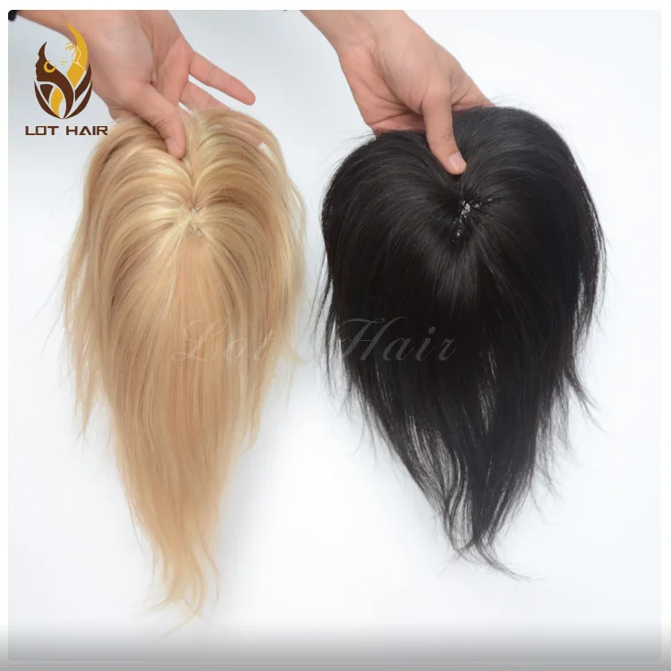 Top quality fishnet base virgin human hair topper