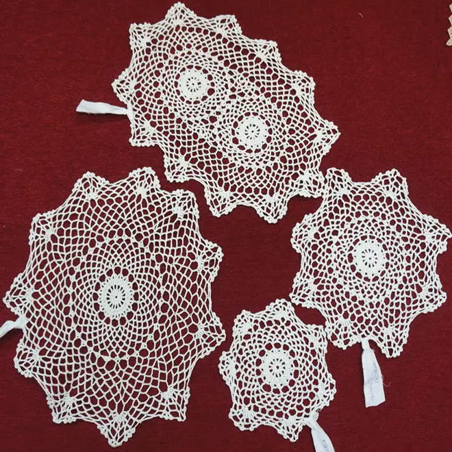 100% cotton handmade crochet doilies lace doily