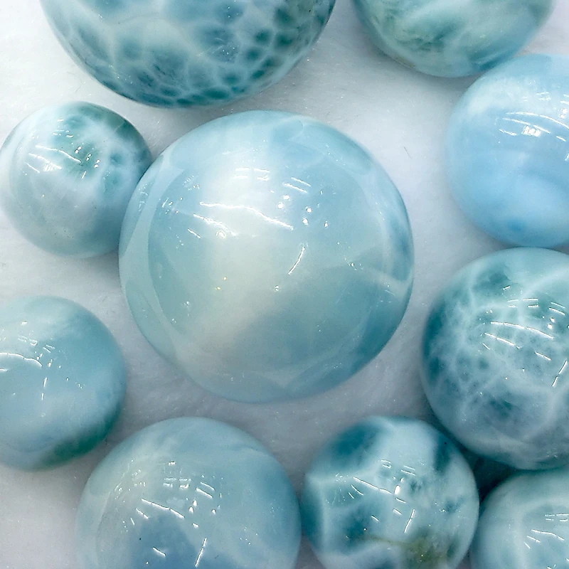 Larimar round beads larimar polished spheres