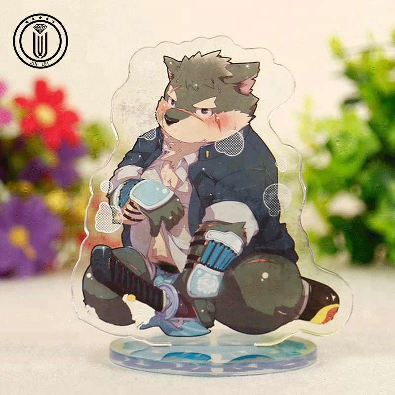 Manufacture double side printed design standee custom acrylic charm stand anime