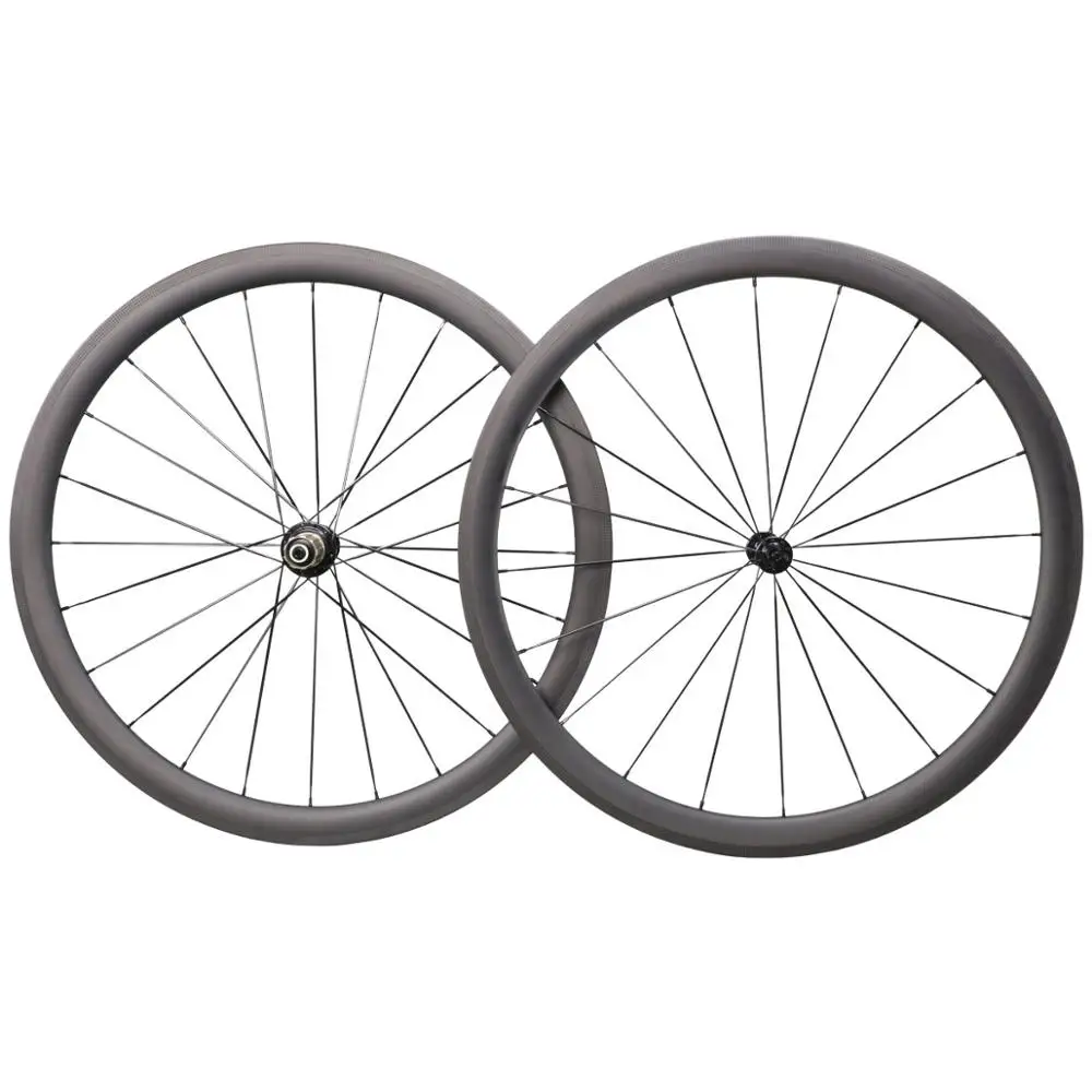 ICAN rims wheels 700C carbon road bike wheelset depth 40mm width 25mm with 3K/Basalt brake edge high-TG 240