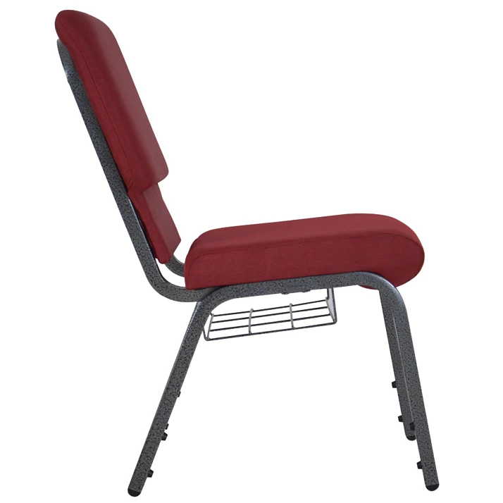 upholstered metal auditorium chair fabric embroidery church chair