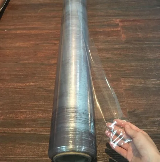 factory roll soft hot blue color transparent protective pvc film use for packing mattress and furniture