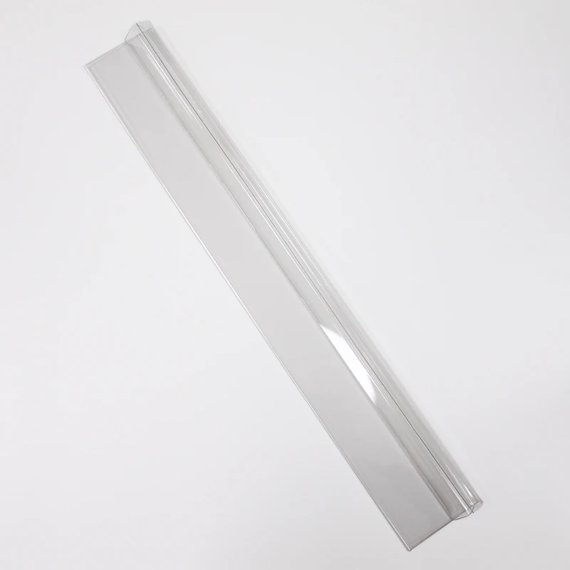 Custom shelf plastic PETG sign label holder pricing data strips holder for supermarket retail stores shelves