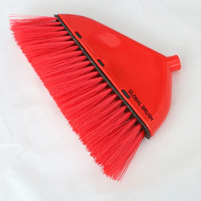 HQ0139 Nigeria market with long iron handle cheap plastic broom