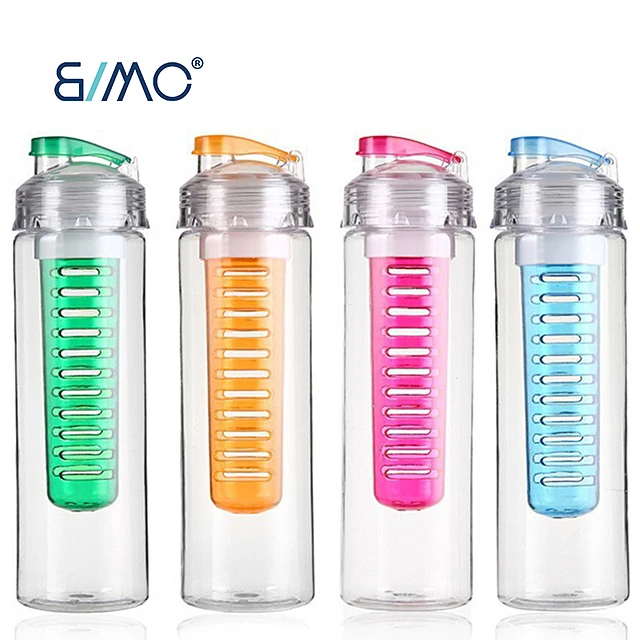 700Ml/25Oz BPA FREE Portable Lemon And Fruit Cup With Fruit Trough