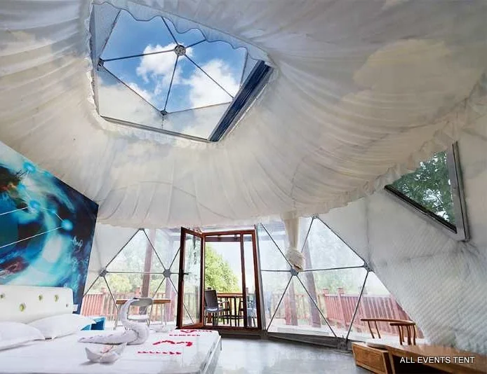 Transparent Or Custom Printed Special Geodesic Dome House