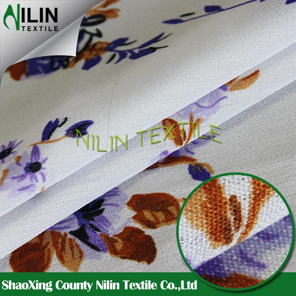 Hot sale wool peach/wool chiffon disperse print fabric