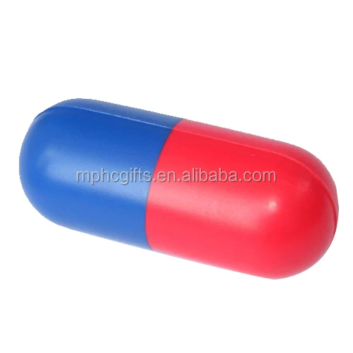Capsule/Pill Shape Anti Stress Squeeze Toy