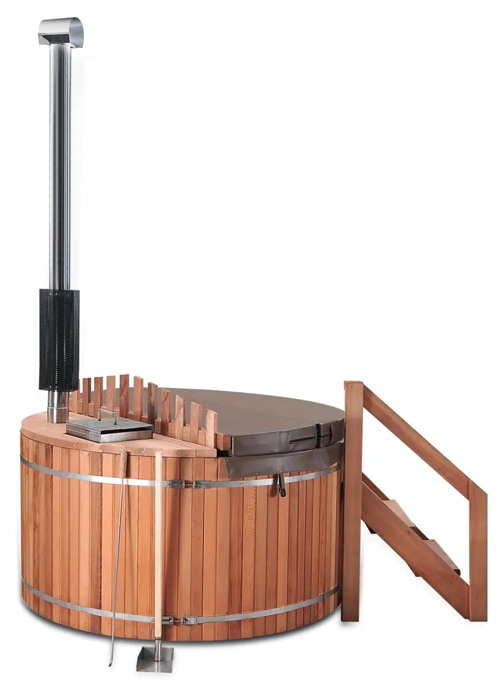 6 persons Outdoor hot SPA outdoor bathtub, wood fired hot tub