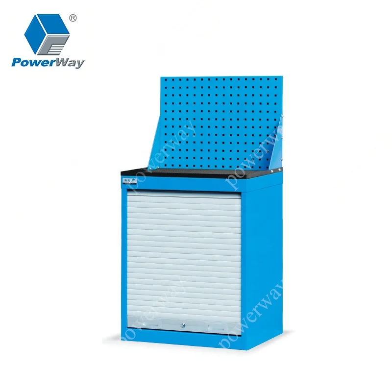 Metal hole plate shutter tool chest trolley workshop tool cabinet on wheels