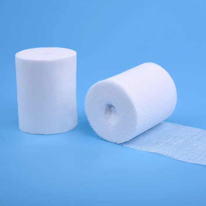 
100% Cotton gauze bandage gauze roll surgical sterile hemostatic gauze bandage medical supplies 