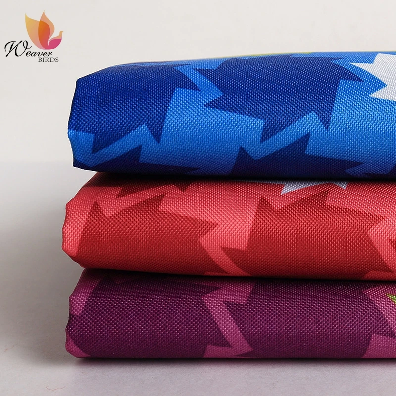 Print School Bag Fabric Clear Polyester Plain 300D Oxford Fabric Printed PVC Trolley Case Fabric