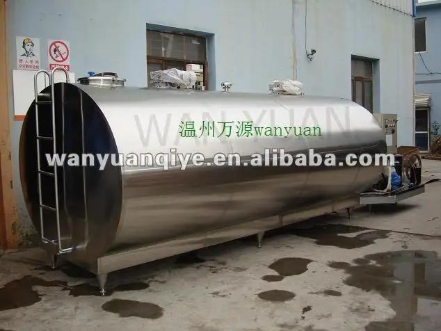 horizontal milk cooling tank