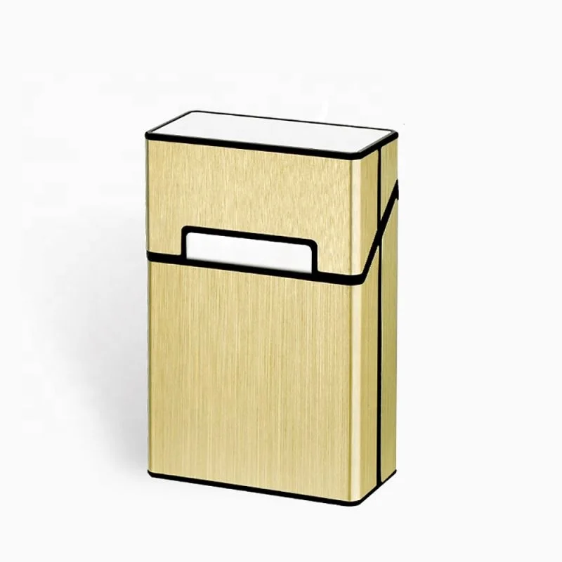 Wholesale waterproof slim aluminum cover cigarette case China cigarette box