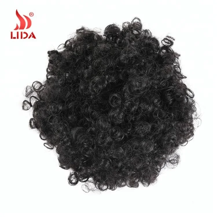 Curly Small Chignon afro Bun Hair Updo Donut Chignon Cheveux Clip In Hairpiece 9inch 2#
