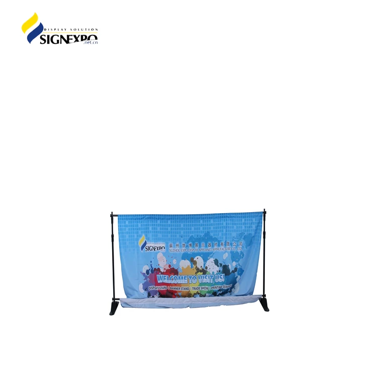 
widely used high quality aluminum outdoor poster advertisement double side flex l roll up stand 