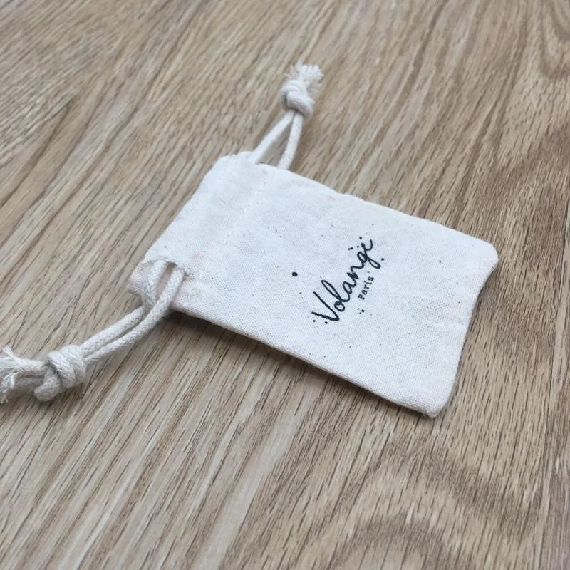 Small Muslin Packaging Bag For Jewelry