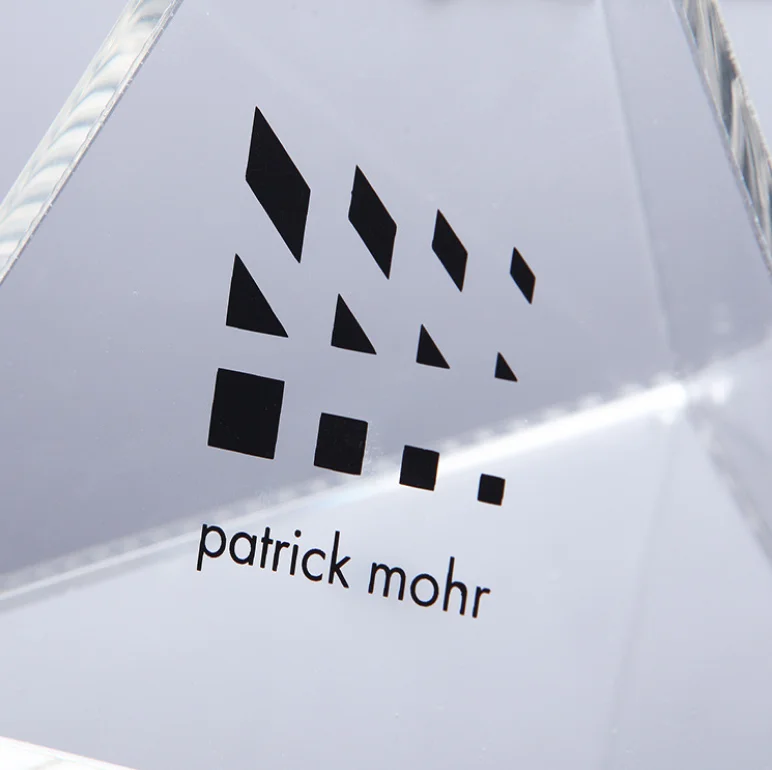 Customized acrylic crystal home aquarium christmas ornament crafts accessory