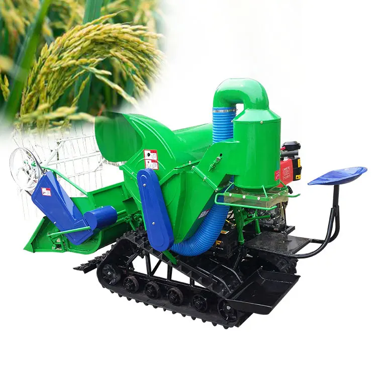 Mini paddy rice harvester combine wheat thresher machine in nepal