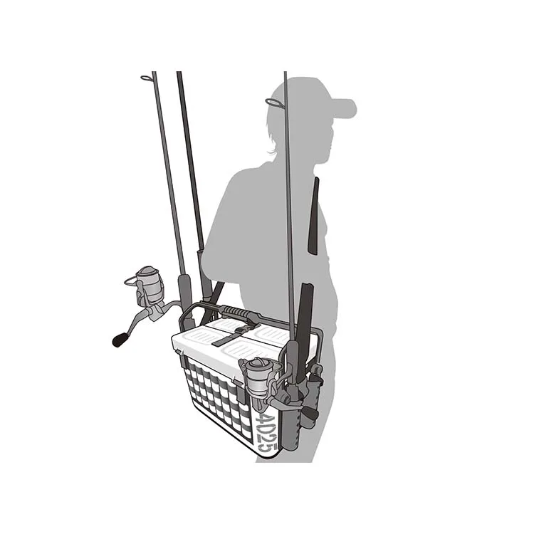 EVA semi-hard Bakkan metal fishing tackle box for tackle storageand bucket keeping