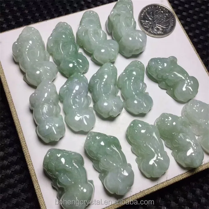 Wholesale pure natural jade high quality jadeite engrave pixiu