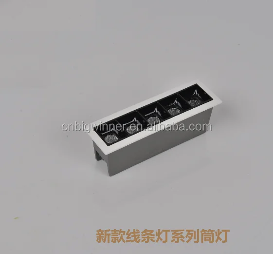 
High quality hotel lighting 45*45 square 2w recessed led downlight 