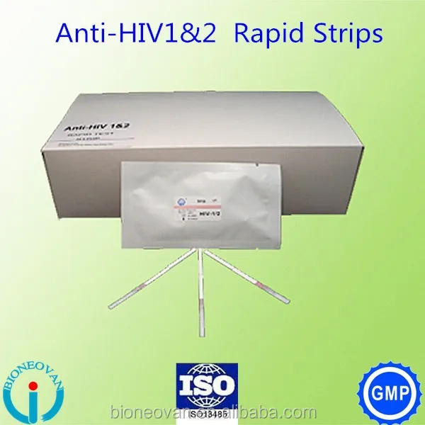  HIV1/2 тест-полоска/кассета для быстрой диагностики in vivo реагент быстрого тестирования на