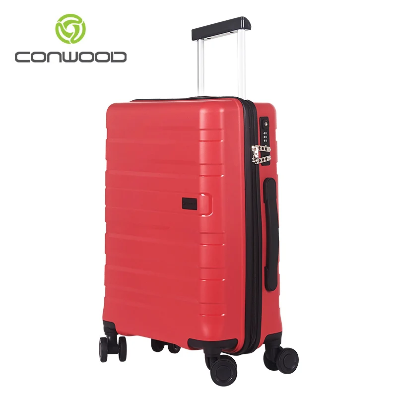 Чемодан на колесиках CONWOOD PP 3 шт. чемодан из твердого полипропилена для ручной клади 2018 лидер продаж высококачественный BSCI FACTORY