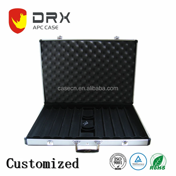 
Durable OEM Factory Silver Custom Aluminium Poker Chip Case 