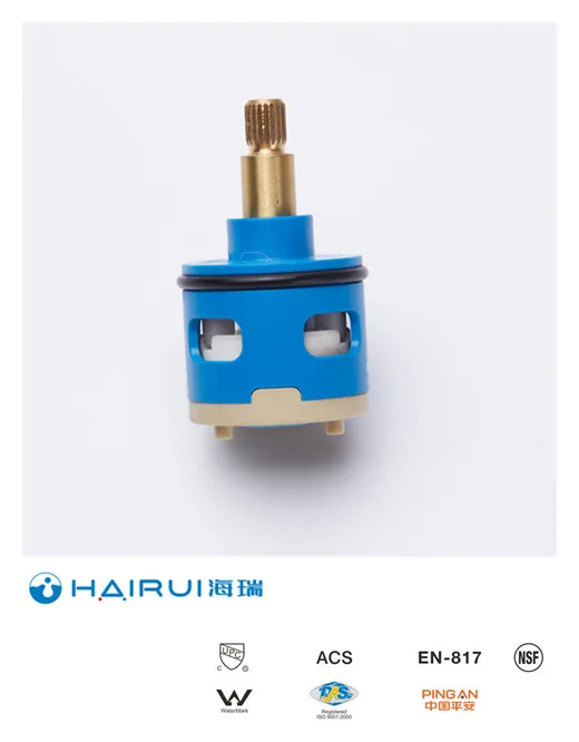 
33mm 3 way diverter faucet tap mixer ceramic cartridge,HR33D-F01 factory supply export directly Japanese PC raw maetial 