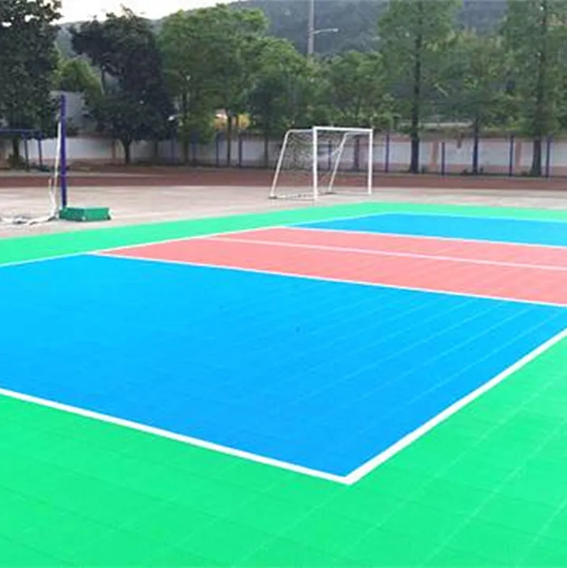 
Waterproof modular plastic basketball / volleyball court outdoor sports flooring 