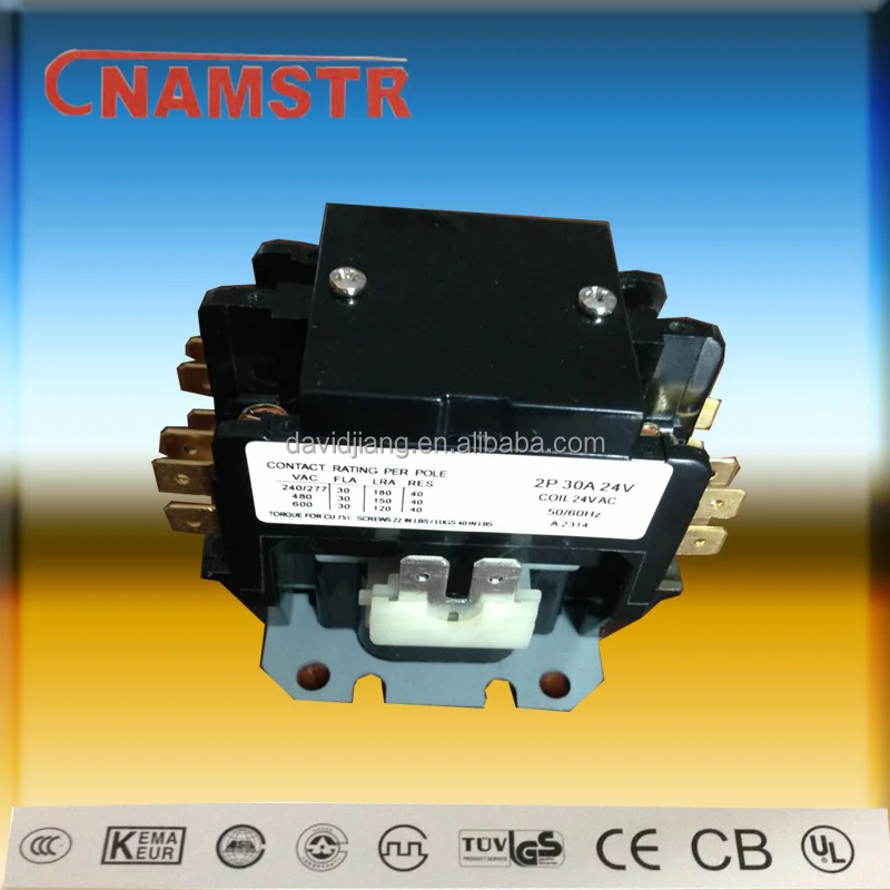 
1P/2P Air conditioning AC contactor,dp air condition contactor /air conditioning magnetic contactor30A-40A 24V 
