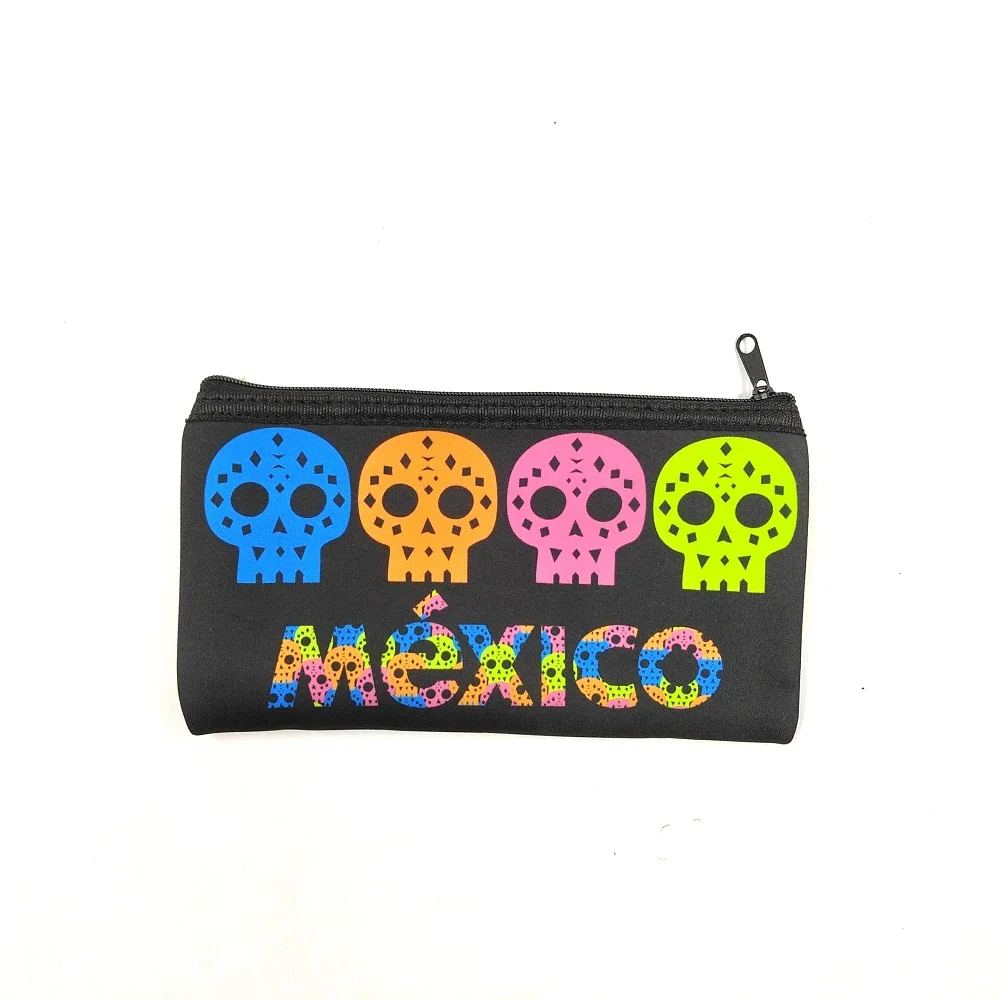 Custom Full Color Print Sublimation Neoprene Pencil Bag Pen Pouch Case