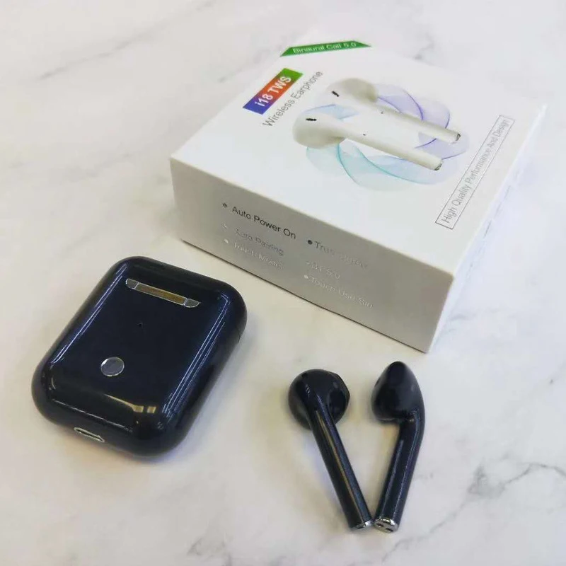 
2019 Latest Fashionable Good Quality Wireless i18 for iPhone and for Android 