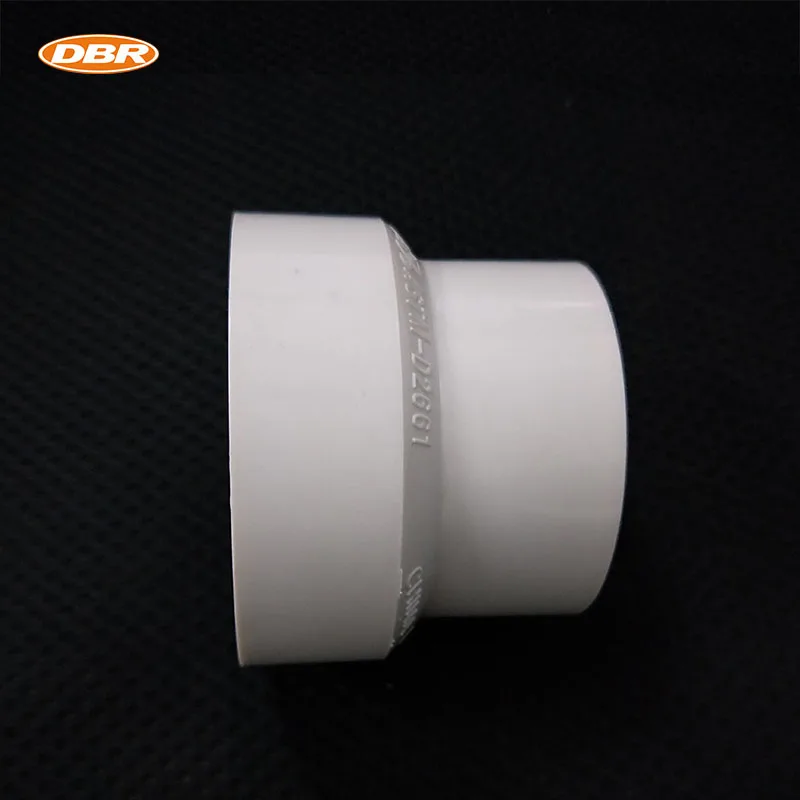 3 * 1 1/2 Inch Plastic PVC Threaded Pipe Reducer Sewage Discharge Reduces Friction PVC Pipe
