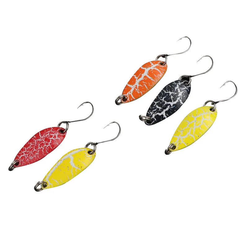 12 Colors 3cm 3.3g Spoon Fishing Lure Swim Bait Isca Artificial Trout Lure Fishing Sequin Metal Spoons Lure