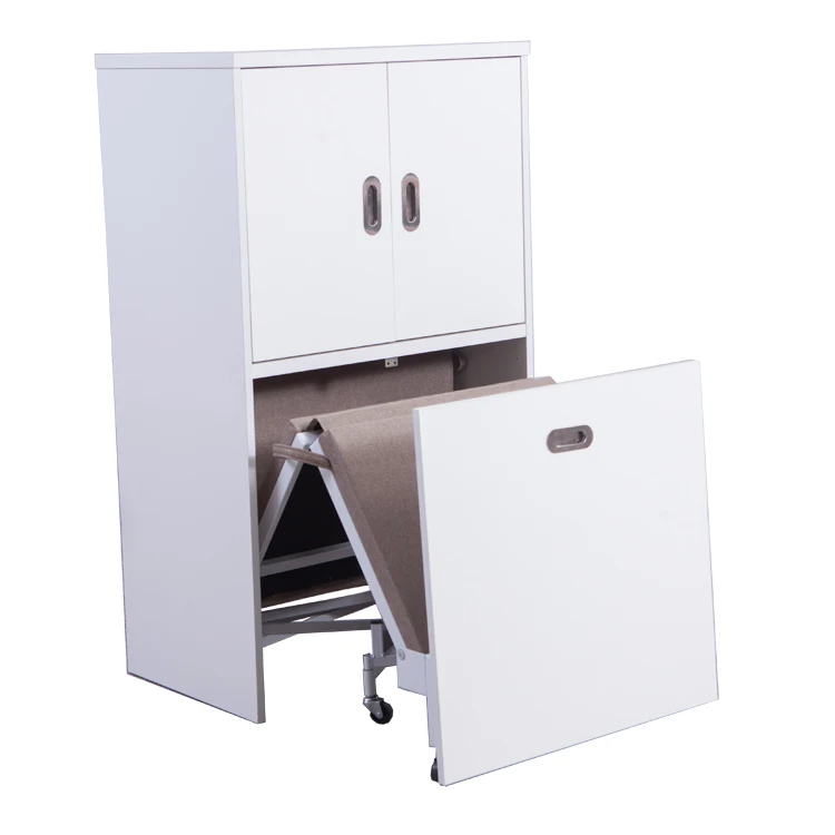 Multifunction Hidden cabinet folding bed save apace meteal folding bed with mattress