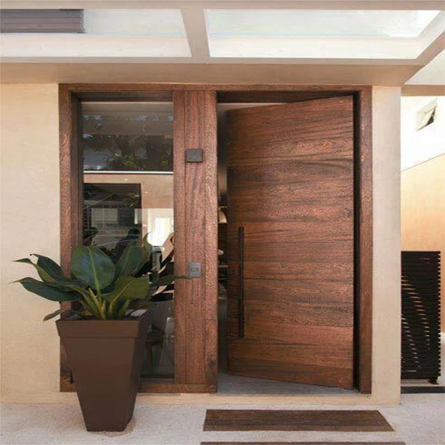 Composite Hollow/Solid Wooden Interior Modern Wood Groove Flush Door