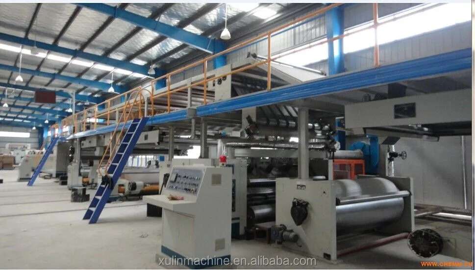 xulin machines in series of corrugated cardboard production line