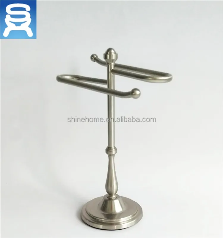 Factory Supply Bathroom Freestanding Towel Rack, Iron Towel Holder