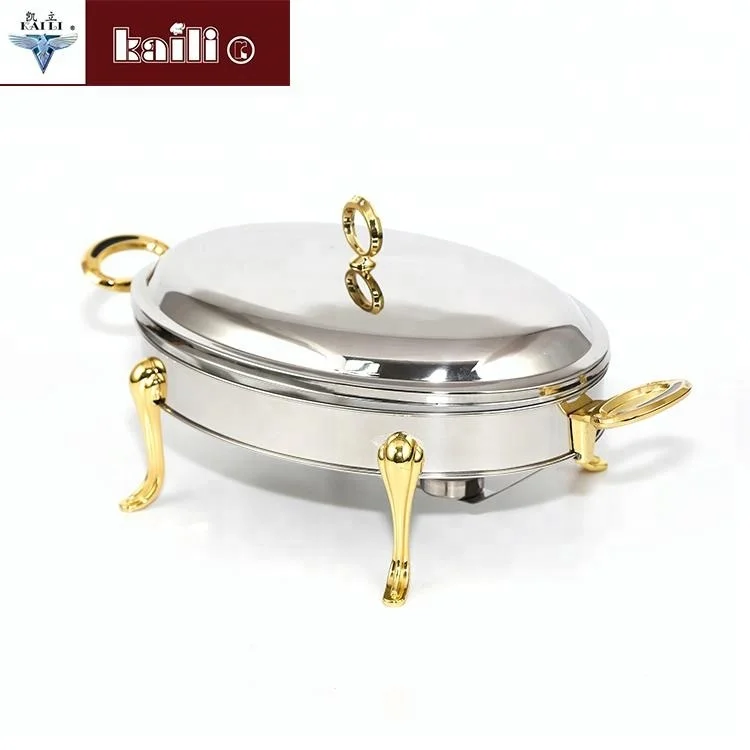 3.0L High Quality Cheap Custom Stainless Steel Gold And Silver Color Small Buffet Food Warmer