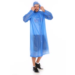 Fashion Women Men Transparent Fabric Poncho Portable Light Raincoat Not Disposable Rain Coat For Adult Tour Pvc Raincoat