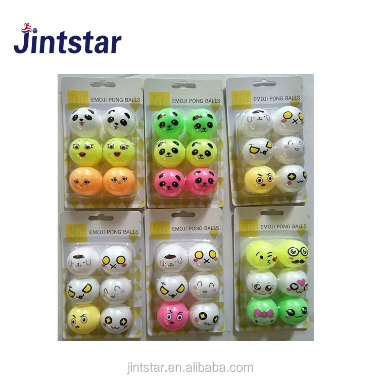 
Wholesale color custom design ping pong ball 6 balls pack table tennis balls 