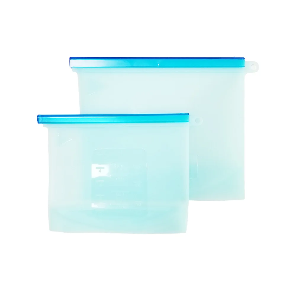 Insulated Plastic Lunch Bag Baggies for Sandwich Food Grade Silicone Bag for Food Storage