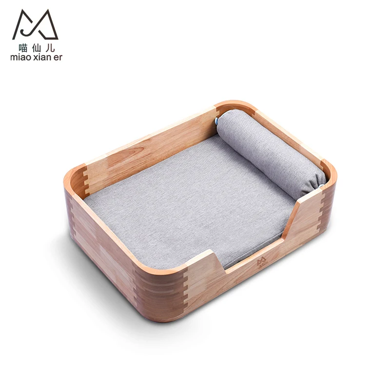 2019 hot sale factory direct supply Solid Wood Cat Bed Cat Furniture